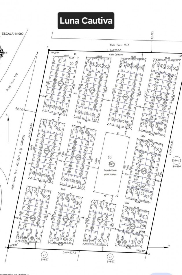 VENDO TERRENO EL CARMEN A METROS DE LA RN N°9  