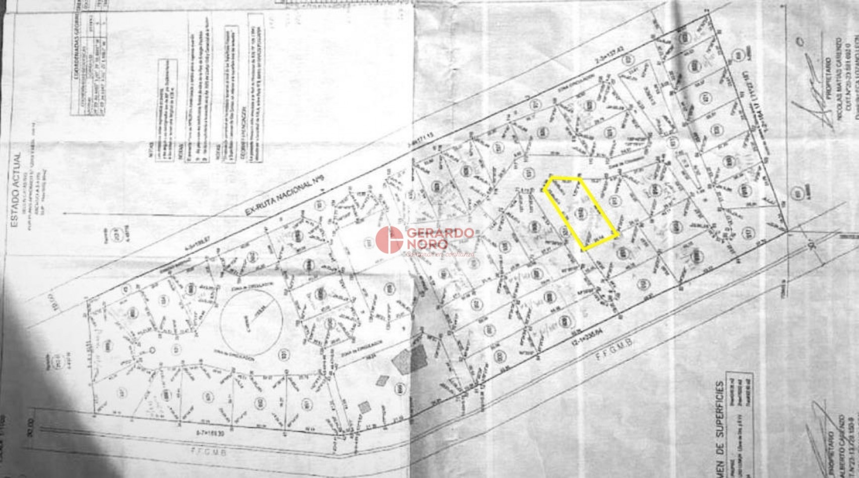 TERRENO EN VENTA EN FINCA  CARENZO - LOZANO