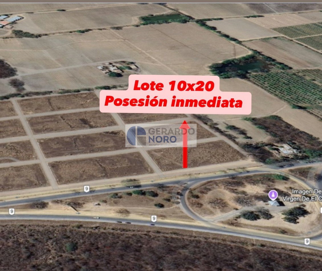 VENDO TERRENO EL CARMEN A METROS DE LA RN N°9  