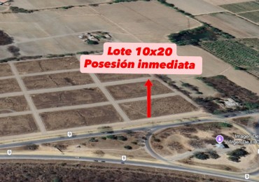 VENDO TERRENO EL CARMEN A METROS DE LA RN N°9  